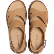 Timberland TB0A61T4EN31 Timberland Backstrap Sandal Kadın Sandalet Kahve