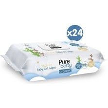 Pure Wipes Organik Yenidoğan Islak Havlu 24x70 Adet