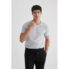 Defacto Erkek Gri Tişört - M6608AZ/GR91