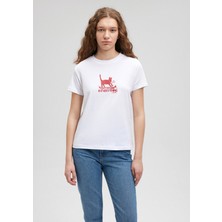 Mavi Kadın Beyaz Tişört - M1612202-620