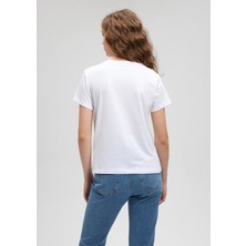 Mavi Kadın Beyaz Tişört - M1612202-620
