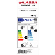 Lassa 235/75 R17.5 132/130M Maxiways 110D Yaz Lastiği (Üretim Yılı: 2024)