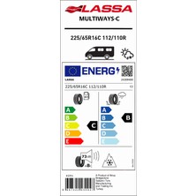 Lassa 225/65 R16C 112/110R Multiways Dört Mevsim Lastiği (Üretim Yılı: 2024)