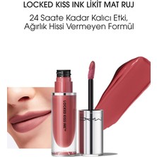 MAC Locked Kiss Ink 24 Saate Kadar Kalıcı Suya Dayanıklı Likit Mat Ruj - Upgraded - 4ml - 773602646173