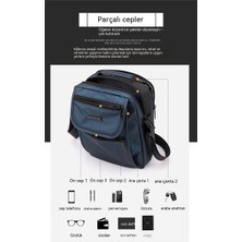 Xiangyi Trading Rahat Açık Çok Katmanlı Seyahat Çantası Büyük Kapasiteli Crossbody Çanta Iş Omuz Çantası (Yurt Dışından)
