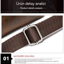 Xiangyi Trading Iş Gündelik Omuz Çantası Erkek Crossbody Çantası (Yurt Dışından)