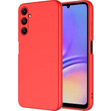 Gpack Samsung Galaxy M15 5g Kılıf Mara Lansman Silikon Mat Soft Kamera Korumalı Kırmızı