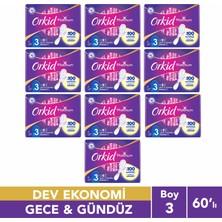 Orkid Platinum Hijyenik Ped Gündüz & Gece 60 Adet Anne Kız Paketi