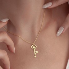 Gökdeniz 925 925 Ayar Yoga Model Gümüş Hediyelik Kadın Kolye