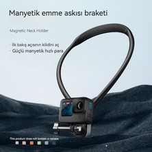 Tianzhu GOPRO12 Djı Pocket3 INSTA360 Aksiyon Kamera Aksesuarları Için Uygun Manyetik Asılı Boyun Aparatı (Yurt Dışından)