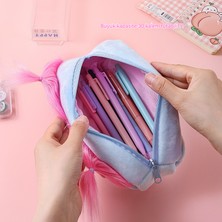 Dilele Büyük Kapasiteli Kırtasiye Saklama Çantası/öğrenci Kalem Çantası Peluş Oyuncak Kırtasiye Kutusu DL236 (Yurt Dışından)