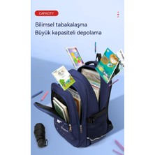 Dilele Erkek Omurga Yükü Azaltıcı Çocuk Omuz Çantası/ilkokul Öğrencisi Büyük Kapasiteli Okul Çantası/ortaokul Öğrencisi Hafif Sırt Çantası DL203 (Yurt Dışından)