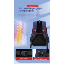 Dilele Erkek Omurga Yükü Azaltıcı Çocuk Omuz Çantası/ilkokul Öğrencisi Büyük Kapasiteli Okul Çantası/ortaokul Öğrencisi Hafif Sırt Çantası DL203 (Yurt Dışından)