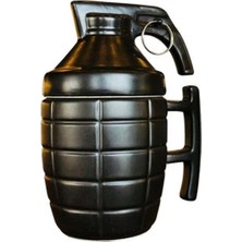 Çılgıntrend Seramik Kapaklı Bardak El Bombası Kupa Kahve Fincanı Su Bardağı 280 ml