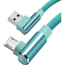 Twinix Micro USB Şarj Kablosu 90 Derece Hızlı Şarj