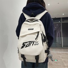 Janjonstar Yeni Sırt Çantası Erkek Çok Yönlü Sırt Çantası Büyük Kapasiteli Retro Moda Ins Bilgisayar Çantası Kadın Üniversite Öğrencisi Okul Çantası (Yurt Dışından)