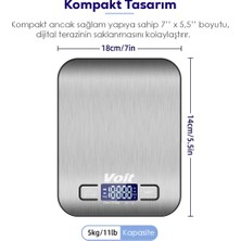 Voit SC20 Hassas Terazi - LCD Ekranlı Dijital Tartı-Paslanmaz Çelik Ölçüm Baskülü 10KG & 1g