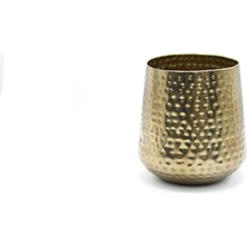 Greenmall Iason Metal Saksı Gold Büyük Boy