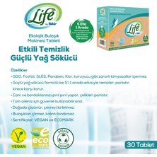 Life By Fakir Ekolojik Vegan Bulaşık Makinesi Deterjanı Tableti 30'lu x 6 Adet Avantaj Seti