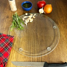 Decorita Kanallı Cam Kesme Tahtası - Cam Kesme Tablası | Saydam | ÇAP32CM | Patentli Ürün