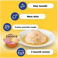 Inaba Ciao Dashi Delights Tavuklu Ton ve Somon Balıklı Kedi Çorbası 70 gr