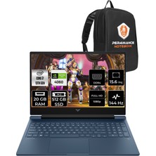 Hp Victus 15 Intel Core I7 13700H 20GB 512GB SSD RTX4060/12GB 144Hz 15.6'' Fhd Fdos Taşınabilir Bilgisayar 8U844EA & Per4 Çanta 8U844EAP317