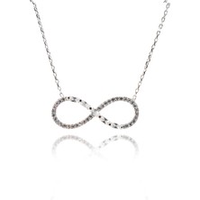 Neva Jewelry Baget Taşlı Sonsuzluk Kolye