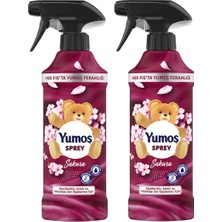 Yumoş Sprey Yıkanması Zor Eşyalar Için Giysi Spreyi Sakura 450 ml x 2 Adet