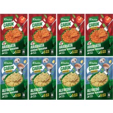 Knorr Çabuk Bardak Makarna Alfredo 48g x4 + Arabiata 48g x4