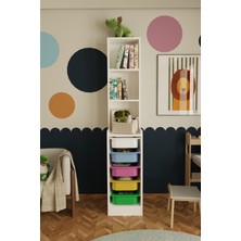 Remaks Feline 5 Sepet Oyuncak Dolabı Çok Amaçlı Mutfak Banyo Kiler Dolabı Çok Renkli