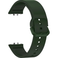 Microsonic Samsung Galaxy Fit 3 Kordon Silicone Sport Band Koyu Yeşil
