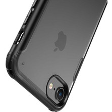 FUJİMAX Apple iPhone 8 Kılıf Kenarı Darbeye Dayanıklı Arka Sert P.c Telefon Kılıfı