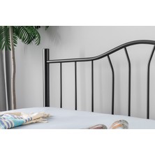 Evger Home K25 Siyah Metal Karyola Tek Kişilik Yataksız