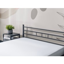 Evger K70 Siyah Metal Karyola Çift Kişilik Yataksız