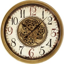 Panalı Metal Kasa 66 cm Duvar Saati