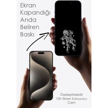 MoonStar Screen Protection Astronot Baskılı Iphone Uyumlu Ekran Korucu Cam