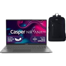 Casper Nirvana X600.1235-BV00X-G-F Intel Core I5-1235U 32GB Ram 2tb Nvme SSD Windows 11 Pro + Boz Çanta