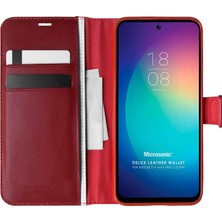 Microsonic Reeder S19 Max Pro S Zoom Kılıf Delux Leather Wallet Kırmızı