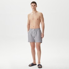 Nautica Erkek Lacivert Regular Fit Çizgili Deniz Şortu T45343T.4NV