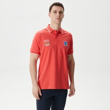 Nautica Erkek Kırmızı Classic Fit Polo Yaka T-Shirt K45305T.6QB