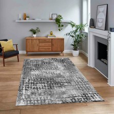 Viyana Home Dijital Baskılı Kaymaz Taban Yıkanabilir Sade Desen Yolluk Mutfak Salon Halısı, V-Sade-16-Gri,