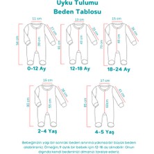 Sare Baby Bebek Uyku Tulumu %100 Doğal Pamuk Çift Kat Özel Kumaş Unisex 1.0 Tog