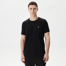Nautica Erkek Siyah Standart Fit T-Shirt V45225T.0TB