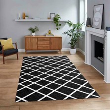 Viyana Home Dijital Baskılı Kaymaz Taban Yıkanabilir Sade Desen Yolluk Mutfak Salon Halısı, V-Sade-20-Antrasit,