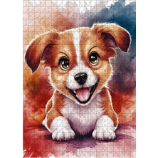 Tablomega Ahşap Mdf Puzzle Yapboz Yavru Sevimli Köpek 500 Parça 50*70 cm