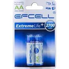 Efcell Şarjlı Pil Aa Kalem 2700MAH (2 Adet) Ni-Mh Efcell Hr-06