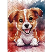 Tablomega Ahşap Mdf Puzzle Yapboz Yavru Sevimli Köpek 255 Parça 35*50 cm