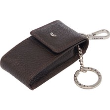 Tergan  Kahve Hakiki Deri Unisex Anahtarlık - S1AN00000095-A42