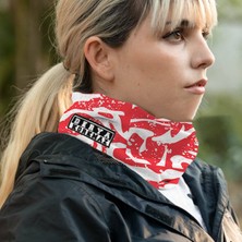 Hediyemen Kırmızı Kamuflaj Tasarım Boyunluk Bandana