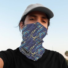 Hediyemen Mor Soyut Tasarım Boyunluk Bandana
